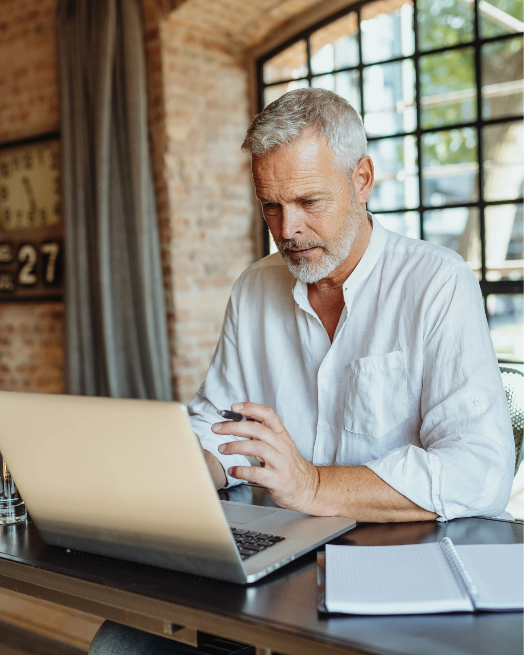 Tax advisor reviewing foreign income calculations with a client